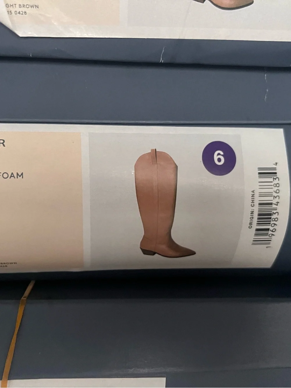 New Knee High Memory Foam Boots Size 6